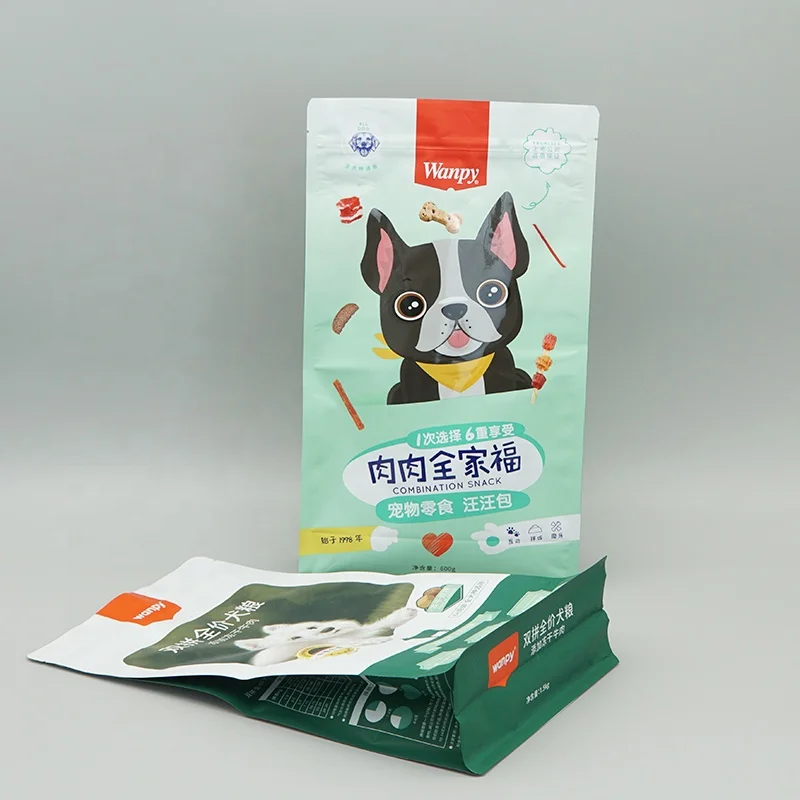 Flat-Bottom Pet Snack Pouch