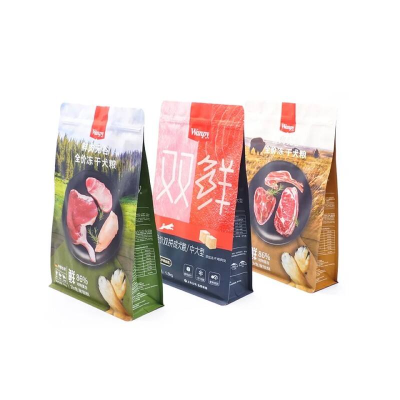 Flat-Bottom Freeze-Dried Dog Food Bag