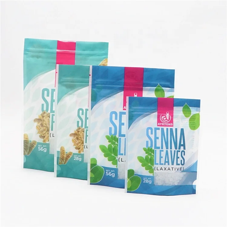 Herbal Leaf Pouch with Clear Window